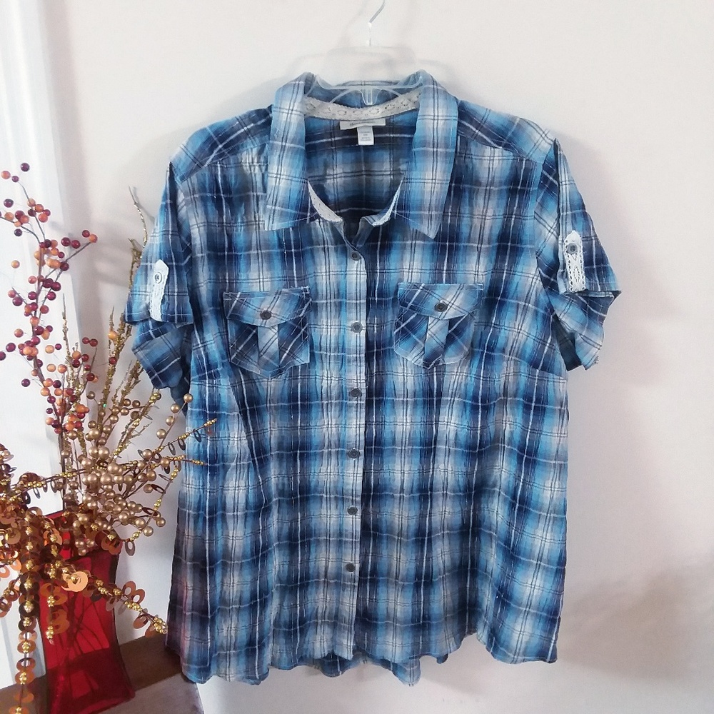 Dressbarn Western Blouse